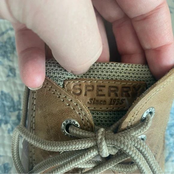 Sperry Men’s Billfish 3-Eye Top Sider Leather Boat Shoe Cognac Size 11 - Picture 8 of 9